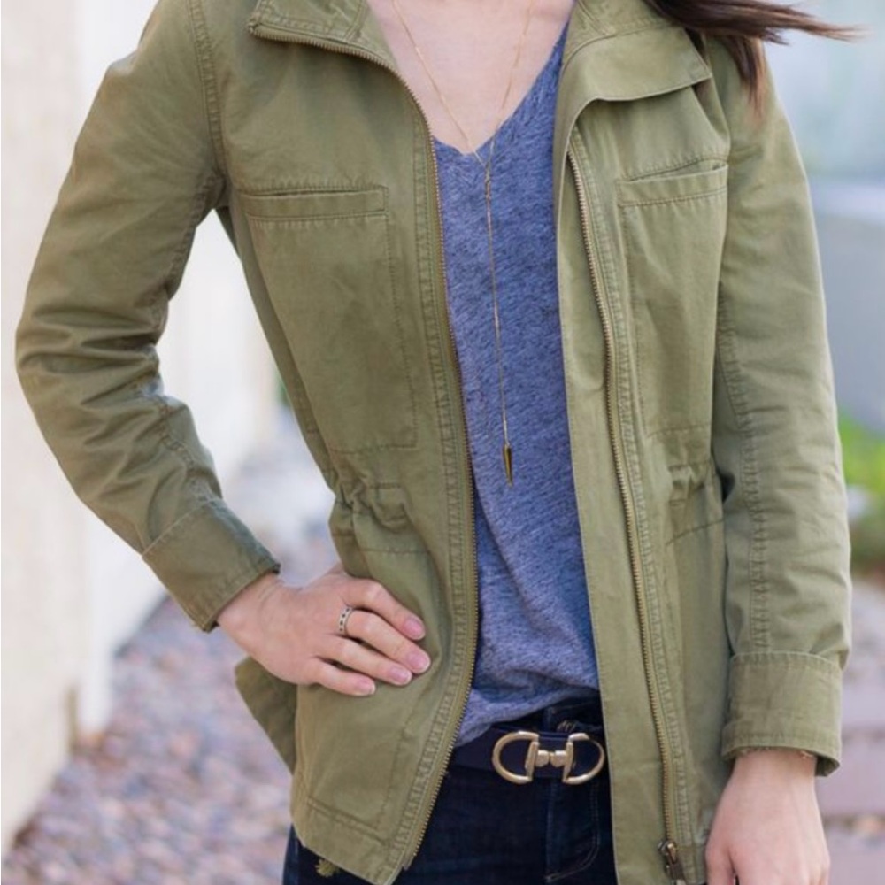 J. Crew Olive Green Utility Jacket for Women